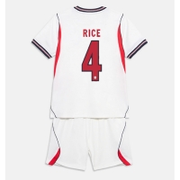 Camiseta Inglaterra Declan Rice #4 Primera Equipación Replica Mundial 2026 para niños mangas cortas (+ Pantalones cortos)